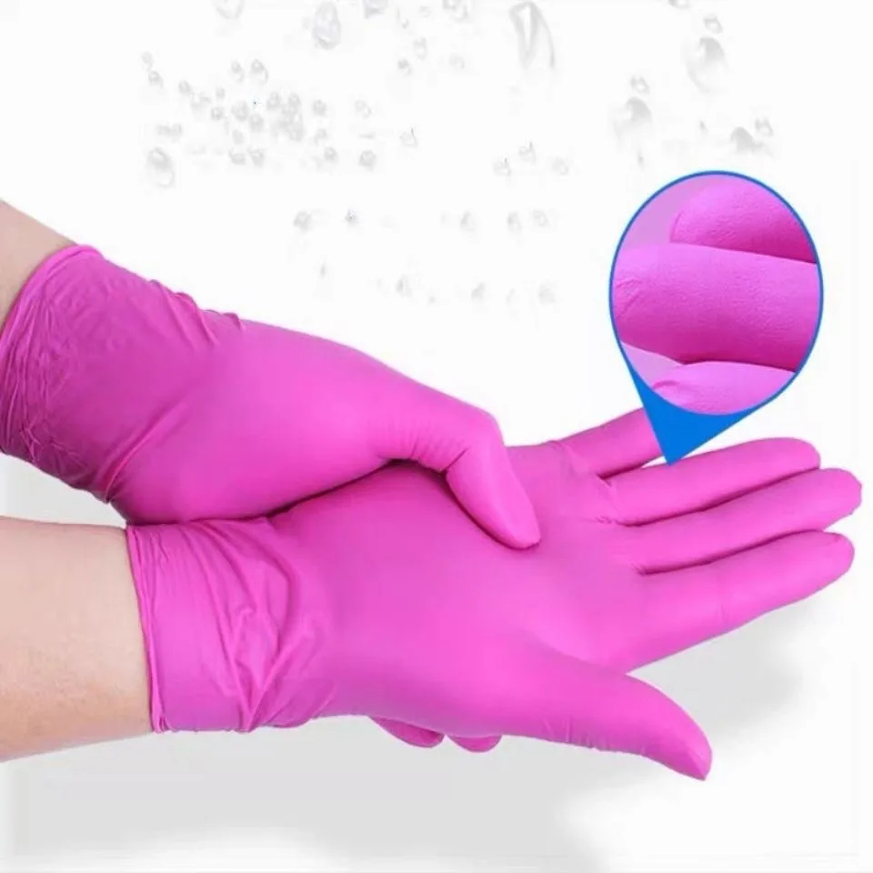 

100Pcs Nitrile Gloves Disposable Universal Latex Gloves for Laboratory Garden Tool Household Kitchen Cleaning Gloves Baking