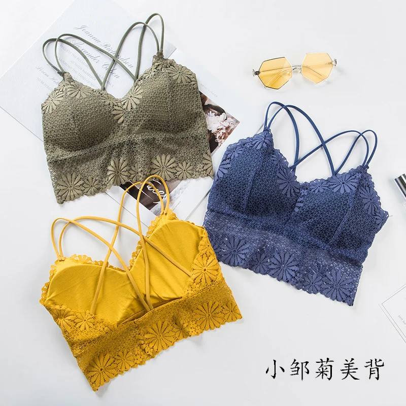 3D Sexy lace girl Lingerie Seamless vest Sport Bra Backless Strapless Top Bra Push Up Bralette Brassiere Women Underwear wrapped
3D Sexy lace girl Lingerie Seamless vest Sport Bra Backless Strapless Top Bra Push Up Bralette Brassiere Women Underwear wrapped