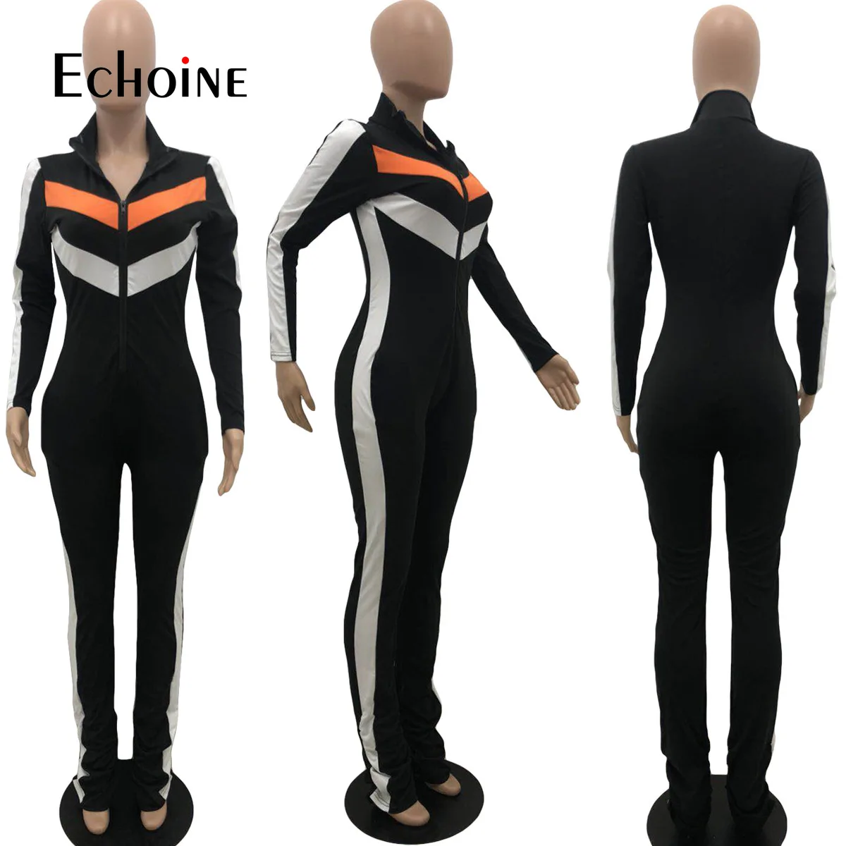 Echoine Womens Workout Activewear Zipper Stacked Romper Jumpsuit Sporty Long Sleeve Fitness Patchwork Bodycon Flare Playsuits
Echoine Womens Workout Activewear Zipper Stacked Romper Jumpsuit Sporty Long Sleeve Fitness Patchwork Bodycon Flare Playsuits