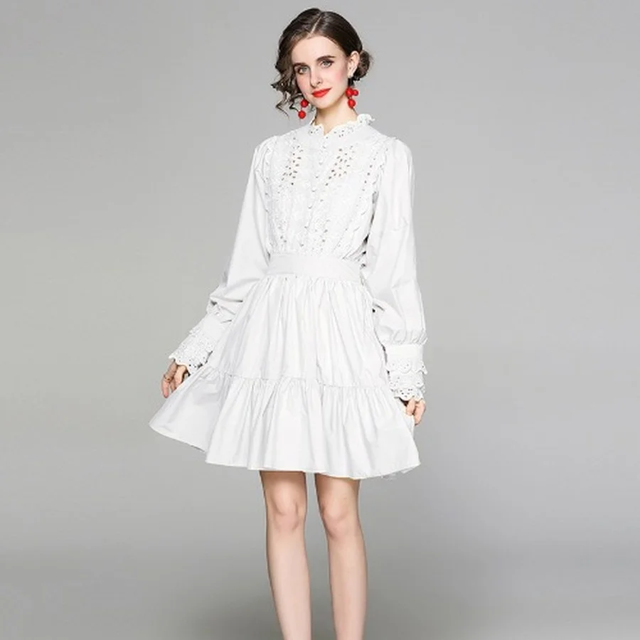 BoozRey 2021 Summer and Autumn Y2k Clothes New Women's Round Neck Kawaii Mini Skirt Long Sleeve White Dress Outfits for Women
BoozRey 2021 Summer and Autumn Y2k Clothes New Women's Round Neck Kawaii Mini Skirt Long Sleeve White Dress Outfits for Women