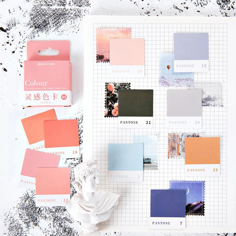 Inspiration Color Card Decorative Box Stickers Set Scrapbooking Stick Label Diary Stationery Album
Inspiration Color Card Decorative Box Stickers Set Scrapbooking Stick Label Diary Stationery Album