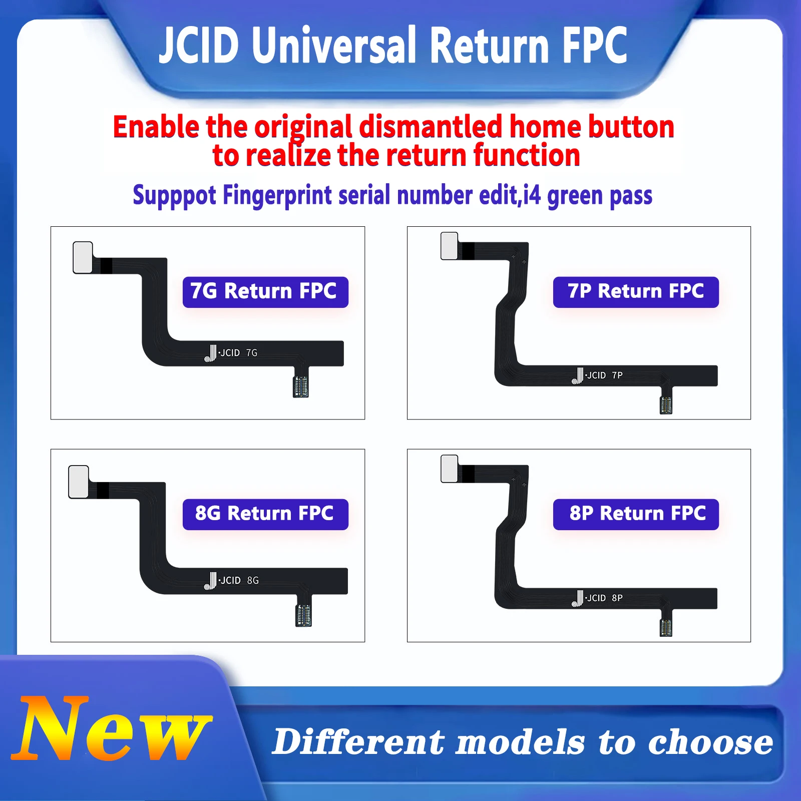 

JCID JC Universal Return FPC Flex Cable For iPhone 7G 7P 8G 8P Original Home Button Repair Return Function