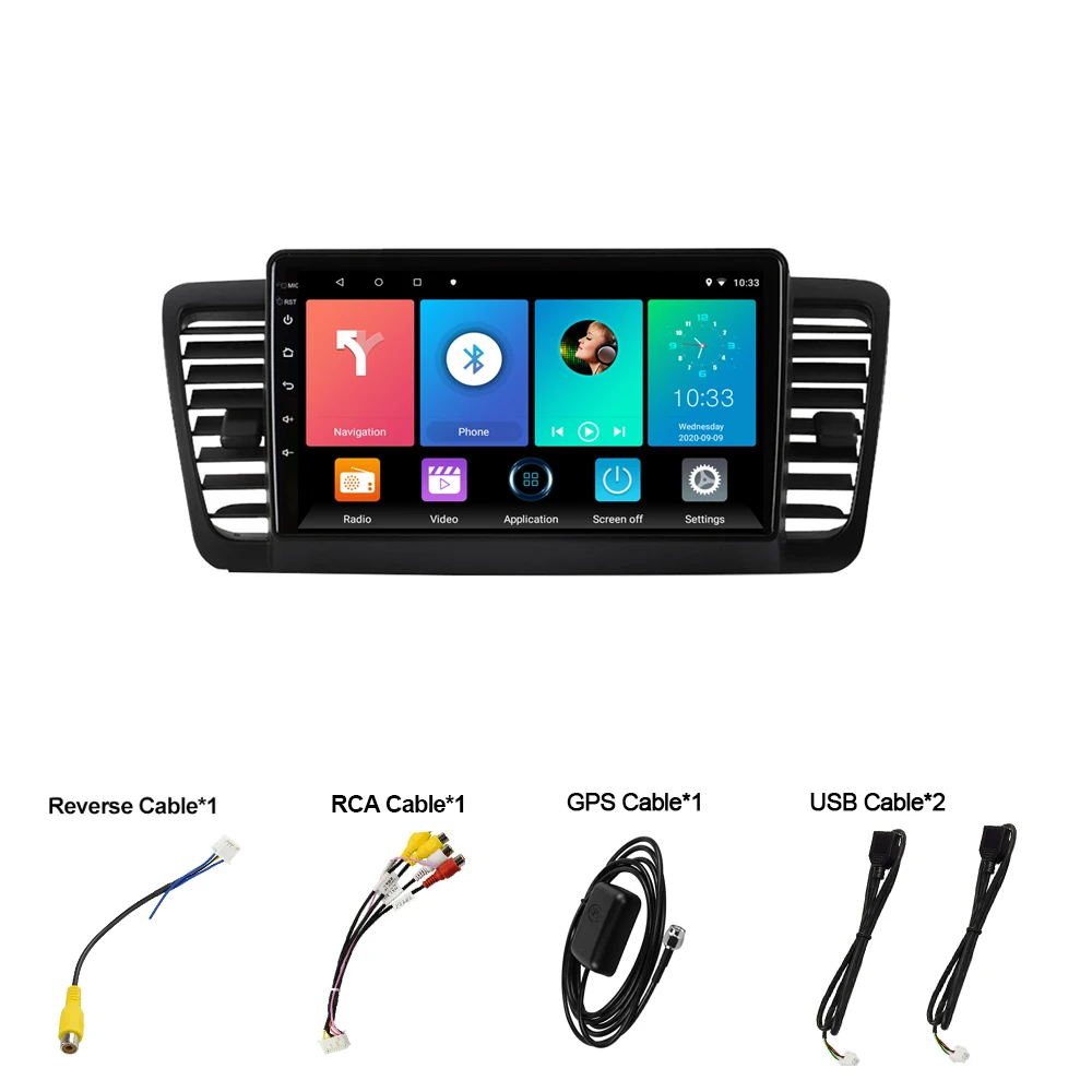 2 Din Car Radio Multimedia Video Player Navigation GPS Android For Subaru Outback 3 Legacy 4 2004-2009 Head Unit with Frame
2 Din Car Radio Multimedia Video Player Navigation GPS Android For Subaru Outback 3 Legacy 4 2004-2009 Head Unit with Frame