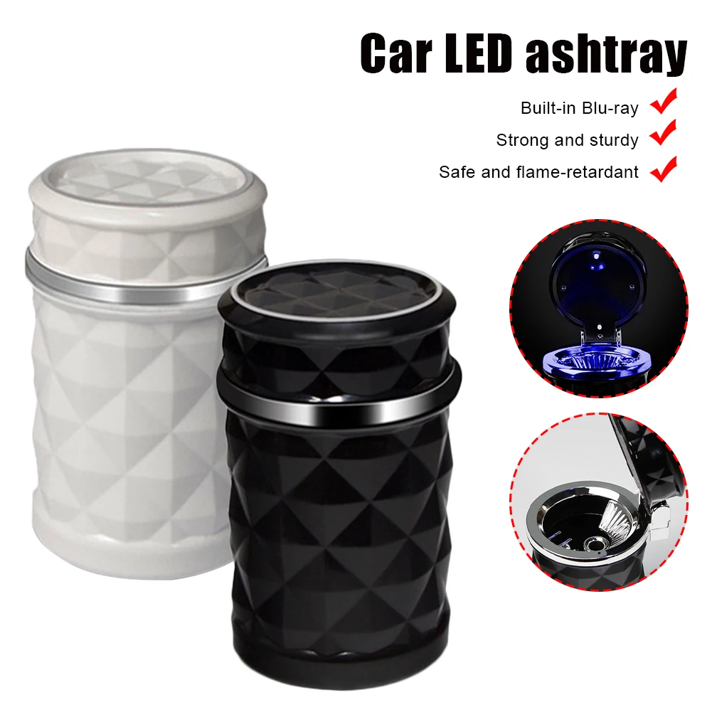 Car Ashtray Auto Cigarette Smoke Ash Tray with Solar LED Blue Light Press-Type Lid Smokeless Fire Proof Metal Cigarette Holder
Car Ashtray Auto Cigarette Smoke Ash Tray with Solar LED Blue Light Press-Type Lid Smokeless Fire Proof Metal Cigarette Holder