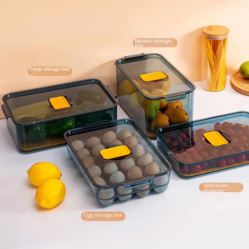 Kitchen Refrigerator Storage Box Plastic Storage Container Refrigerated Food Egg Seal Large Capacity Storage Box Food Container
Kitchen Refrigerator Storage Box Plastic Storage Container Refrigerated Food Egg Seal Large Capacity Storage Box Food Container