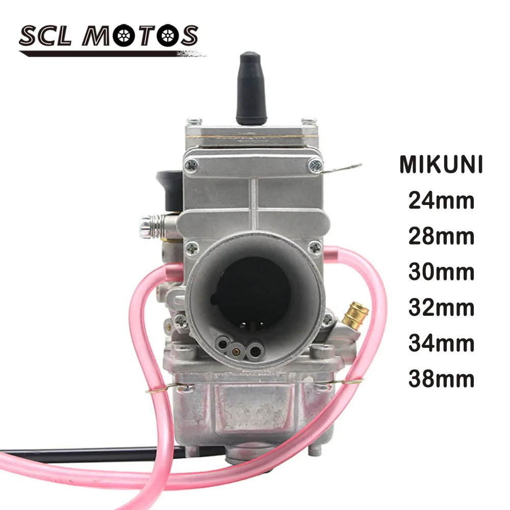 Карбюратор SCL для мотоцикла MIKUNI плоский карбюратор 200cc 250cc 4T 24 мм 28 30 32 34 38