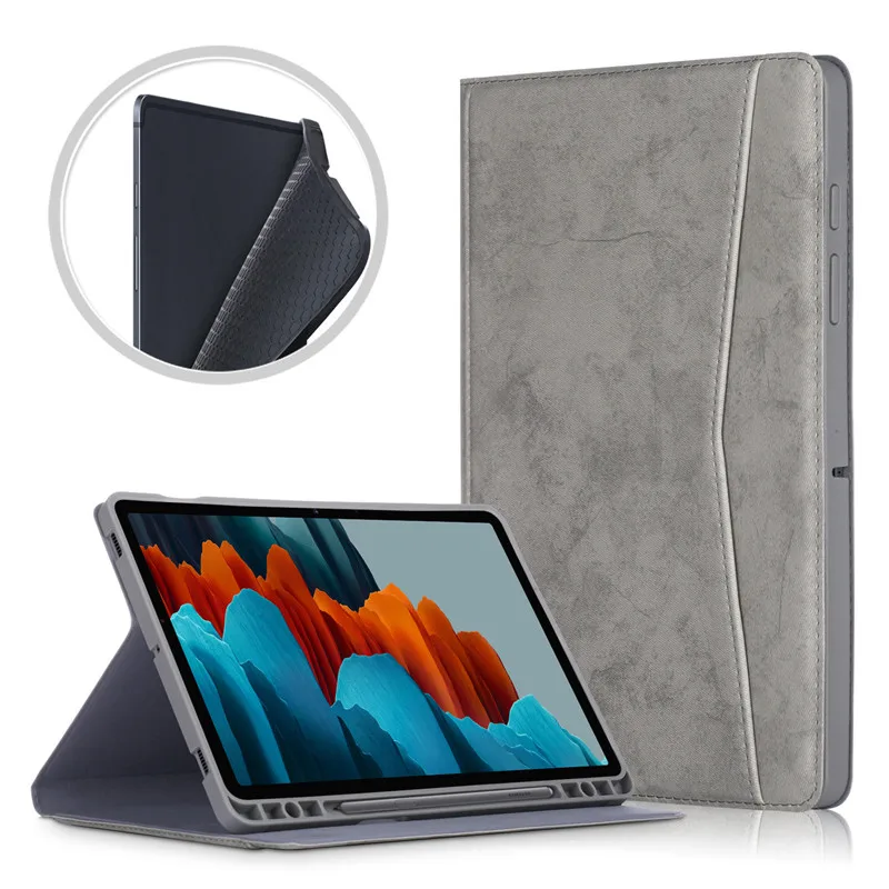 Чехол для Samsung Galaxy Tab S7 Plus 12,4, умный чехол для планшета T975, T976 с держателем для стилуса
Чехол для Samsung Galaxy Tab S7 Plus 12,4, умный чехол для планшета T975, T976 с держателем для стилуса