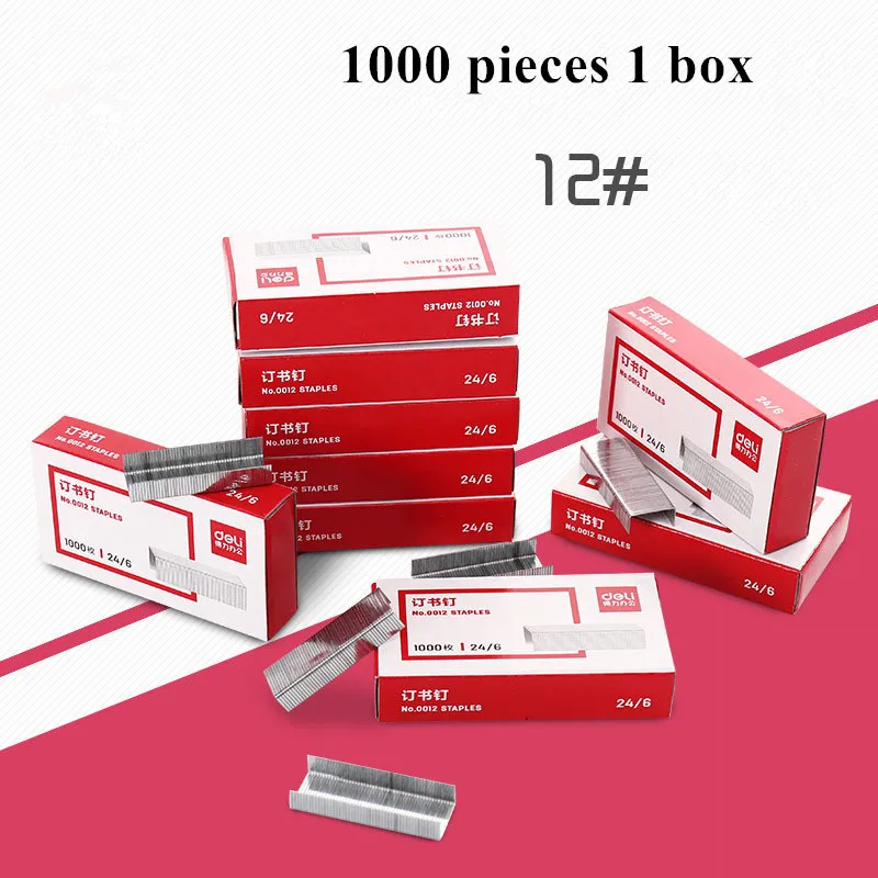 1000 шт 12 #24/6 металлические скобы гвозди для переплетения книг степлер Прошитые