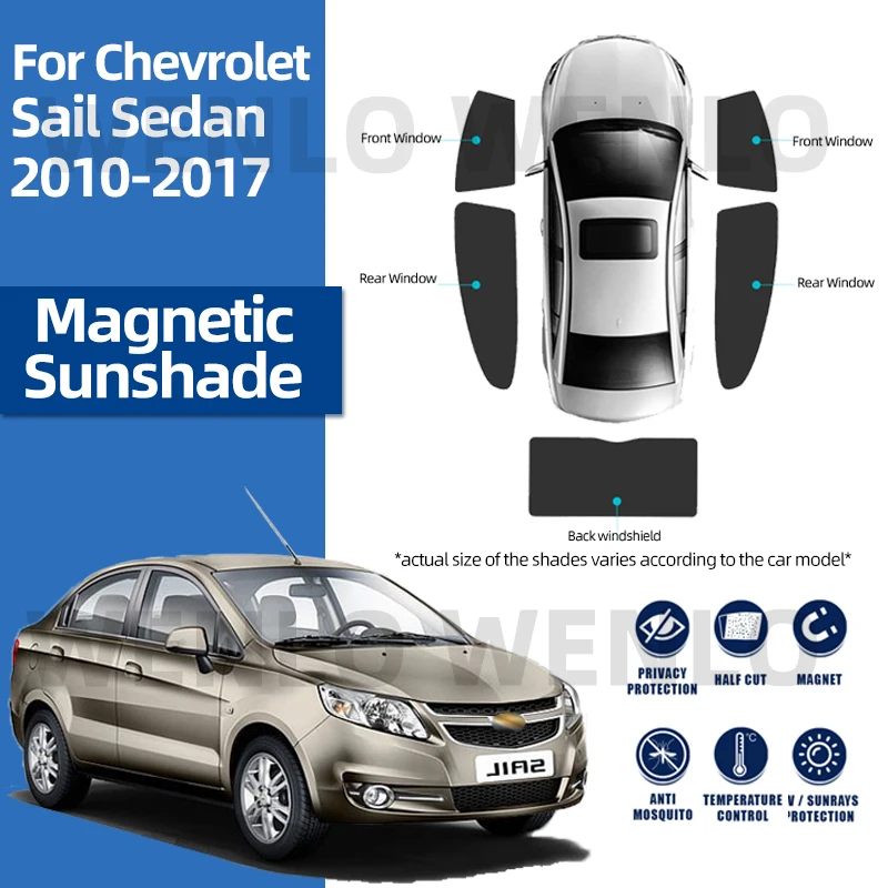 For Chevrolet Sail Sedan 2010-2017 Magnetic Car Door Window Sun Shades For Windshield Protector Automotive Accessories
For Chevrolet Sail Sedan 2010-2017 Magnetic Car Door Window Sun Shades For Windshield Protector Automotive Accessories