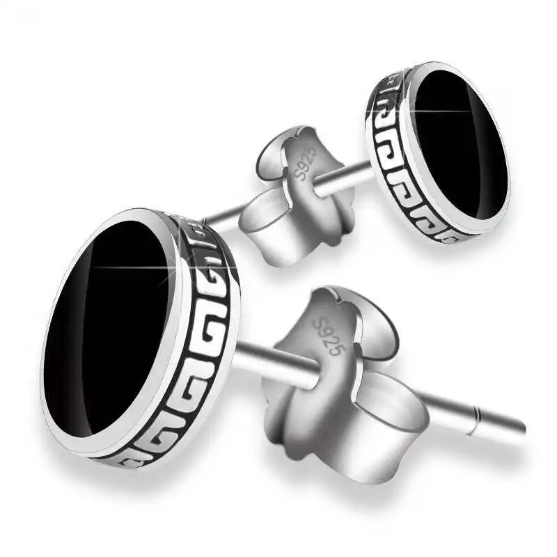 Black 8mm Round Stud Earrings Punk Fashion Jewelry Romantic Vacation Gift Earrings for Women Men Jewelry
Black 8mm Round Stud Earrings Punk Fashion Jewelry Romantic Vacation Gift Earrings for Women Men Jewelry