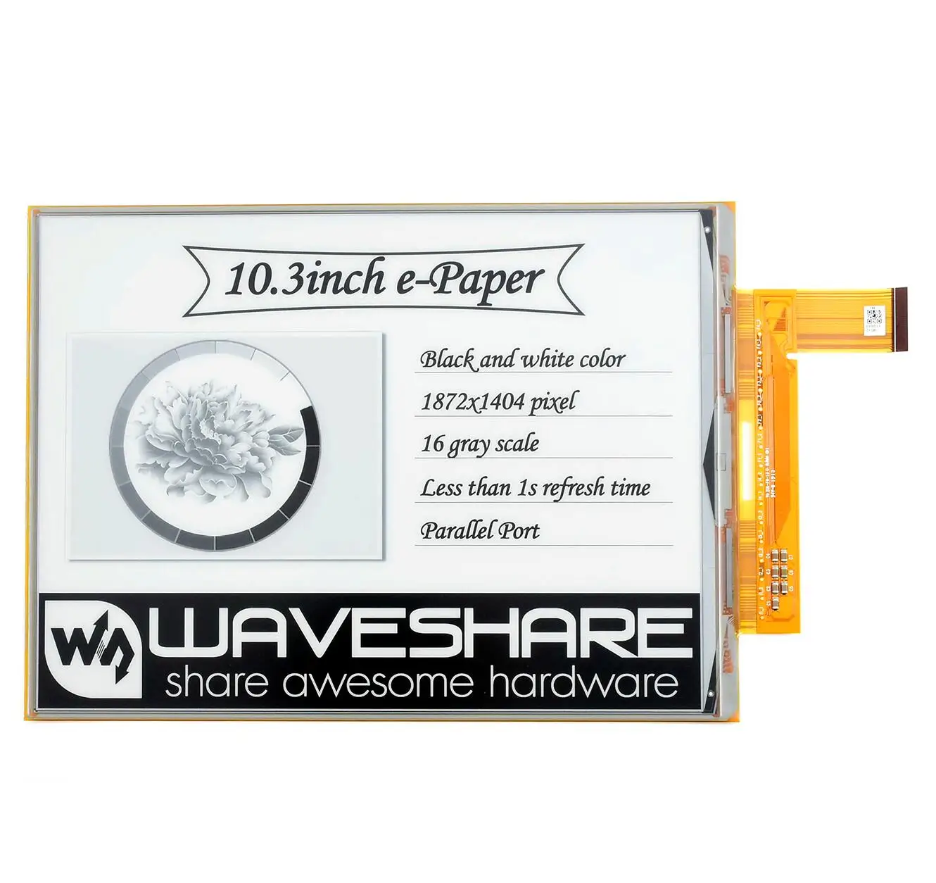 Waveshare 10,3 дюймовый гибкий E-Ink E Paper Raw Display 1872*1404 параллельный порт без печатной платы для чтения электронных книг
Waveshare 10,3 дюймовый гибкий E-Ink E Paper Raw Display 1872*1404 параллельный порт без печатной платы для чтения электронных книг