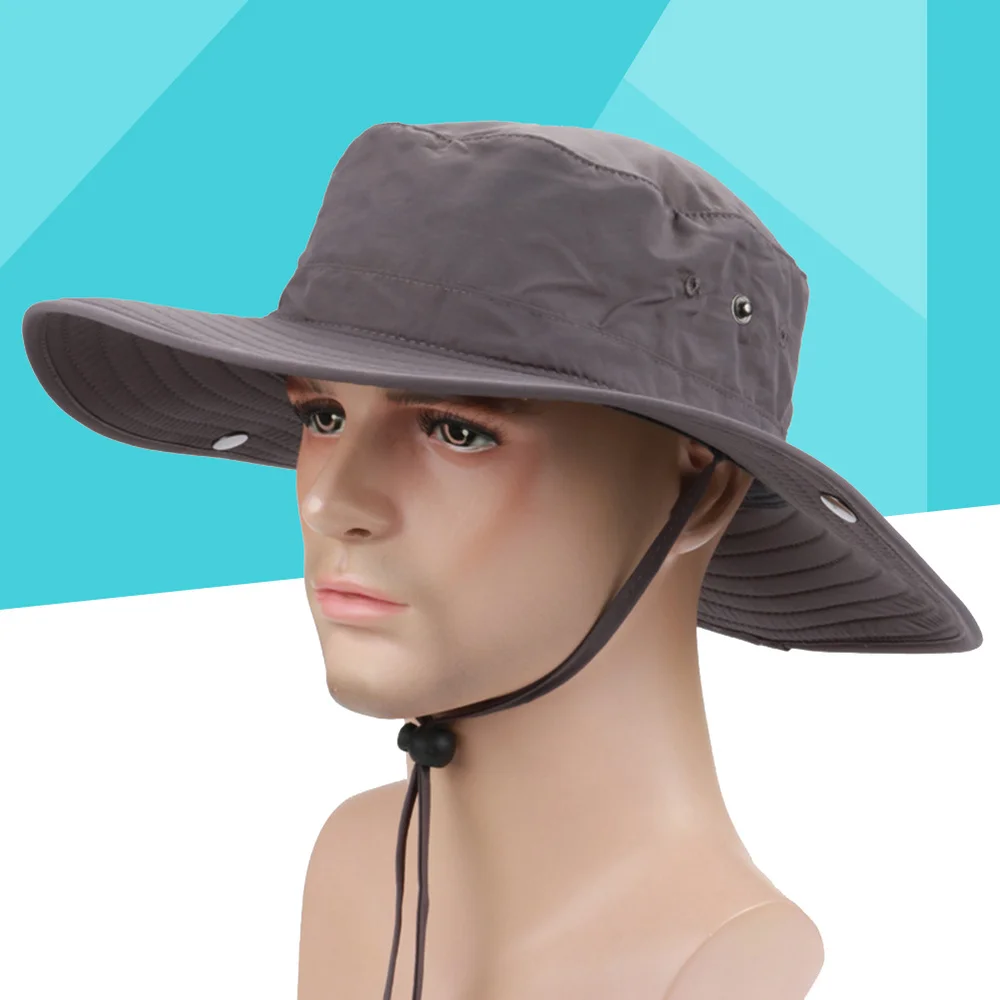 Summer Outdoor Large Brimmed Fishing Cap Quick Drying Round Bucket Hat Cowboy Style Cap(Dark Grey)
Summer Outdoor Large Brimmed Fishing Cap Quick Drying Round Bucket Hat Cowboy Style Cap(Dark Grey)