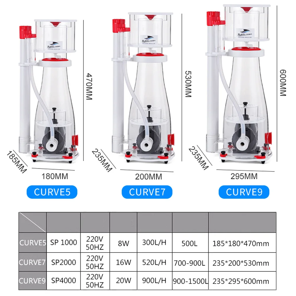 BM Bubble Magus Curve 7 Internal Cone Protein Skimmer Sump Pump Saltwater Aquarium Marine Reef Needle Wheel Venturi Pump 900L
BM Bubble Magus Curve 7 Internal Cone Protein Skimmer Sump Pump Saltwater Aquarium Marine Reef Needle Wheel Venturi Pump 900L