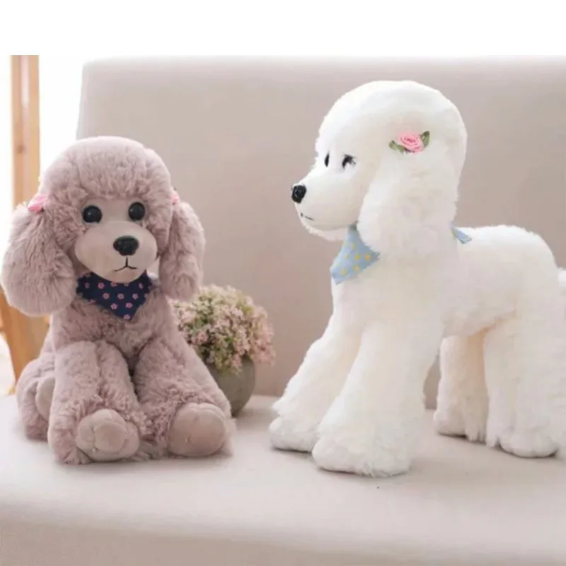 

pretty New cute Poodle simulation teddy dog good quality Cushion High-quality Pillow Soothing doll christmase birthday gift