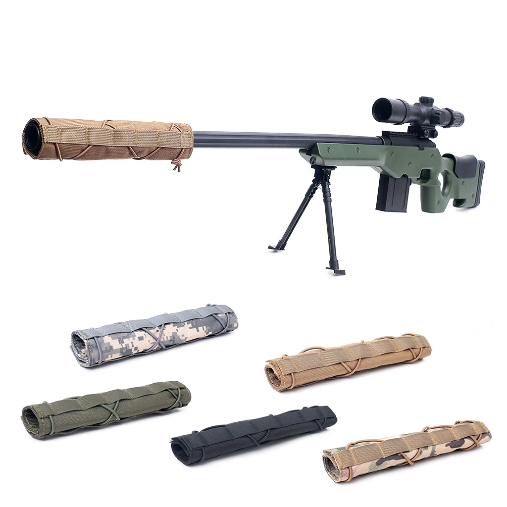 Military Tactical Airsoft Muffler Cover 22cm Suppressor Mirage Heat Shield Sleeve Silencer Protector Case Hunting Accessories
Military Tactical Airsoft Muffler Cover 22cm Suppressor Mirage Heat Shield Sleeve Silencer Protector Case Hunting Accessories
