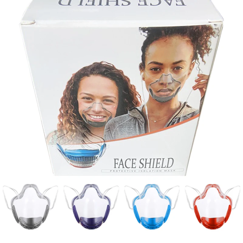 Hot Sale Transparent Face Shield For Adults Durable Shield Mask For Face Plastic Reusable Cover Mouth Mask Kitchen Tools
Hot Sale Transparent Face Shield For Adults Durable Shield Mask For Face Plastic Reusable Cover Mouth Mask Kitchen Tools