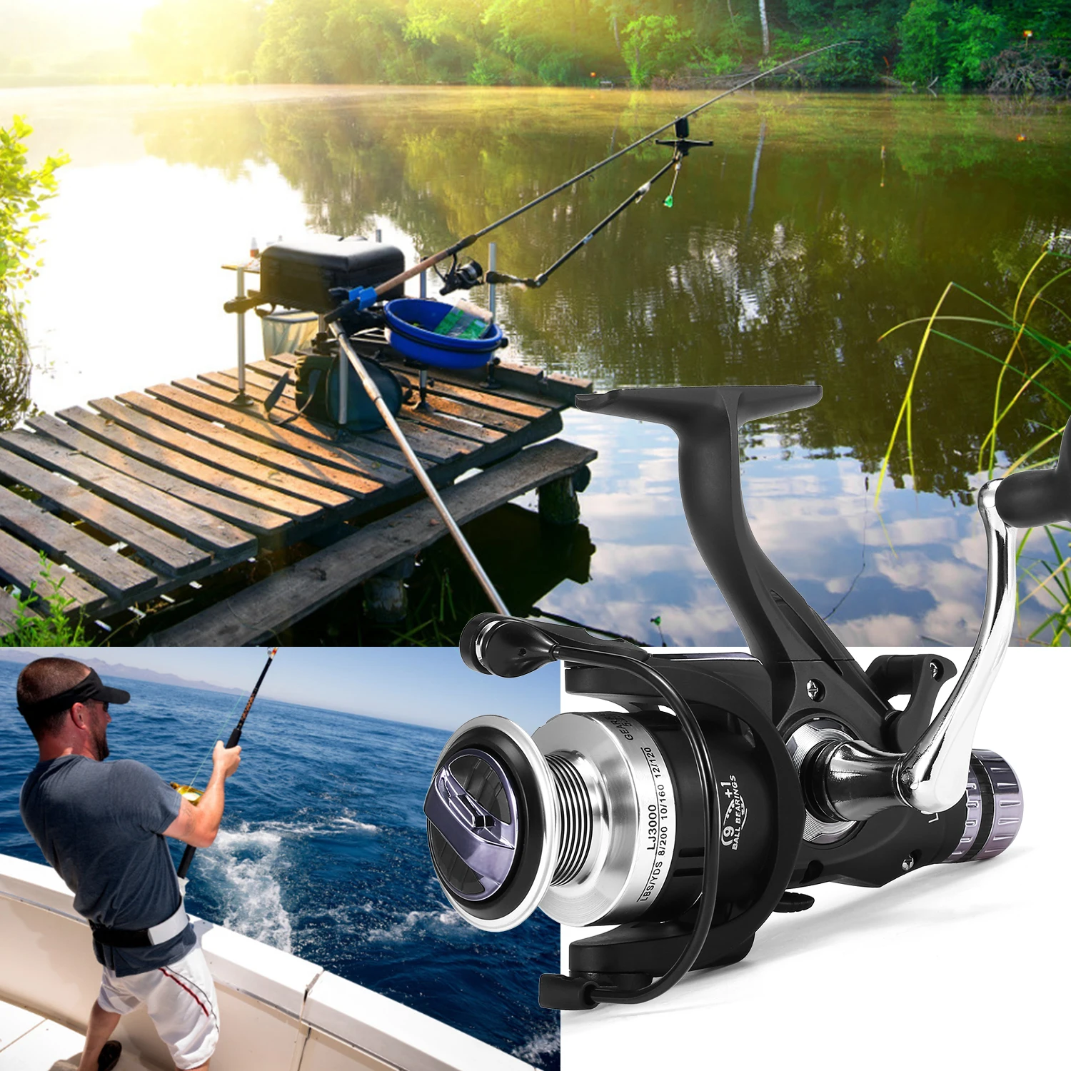 COONOR 9+1 BB Fishing Reel Dual Brake System Smooth Spinning Reel with Interchangeable Handle Fishing Reel Fish Tackle Gear
COONOR 9+1 BB Fishing Reel Dual Brake System Smooth Spinning Reel with Interchangeable Handle Fishing Reel Fish Tackle Gear