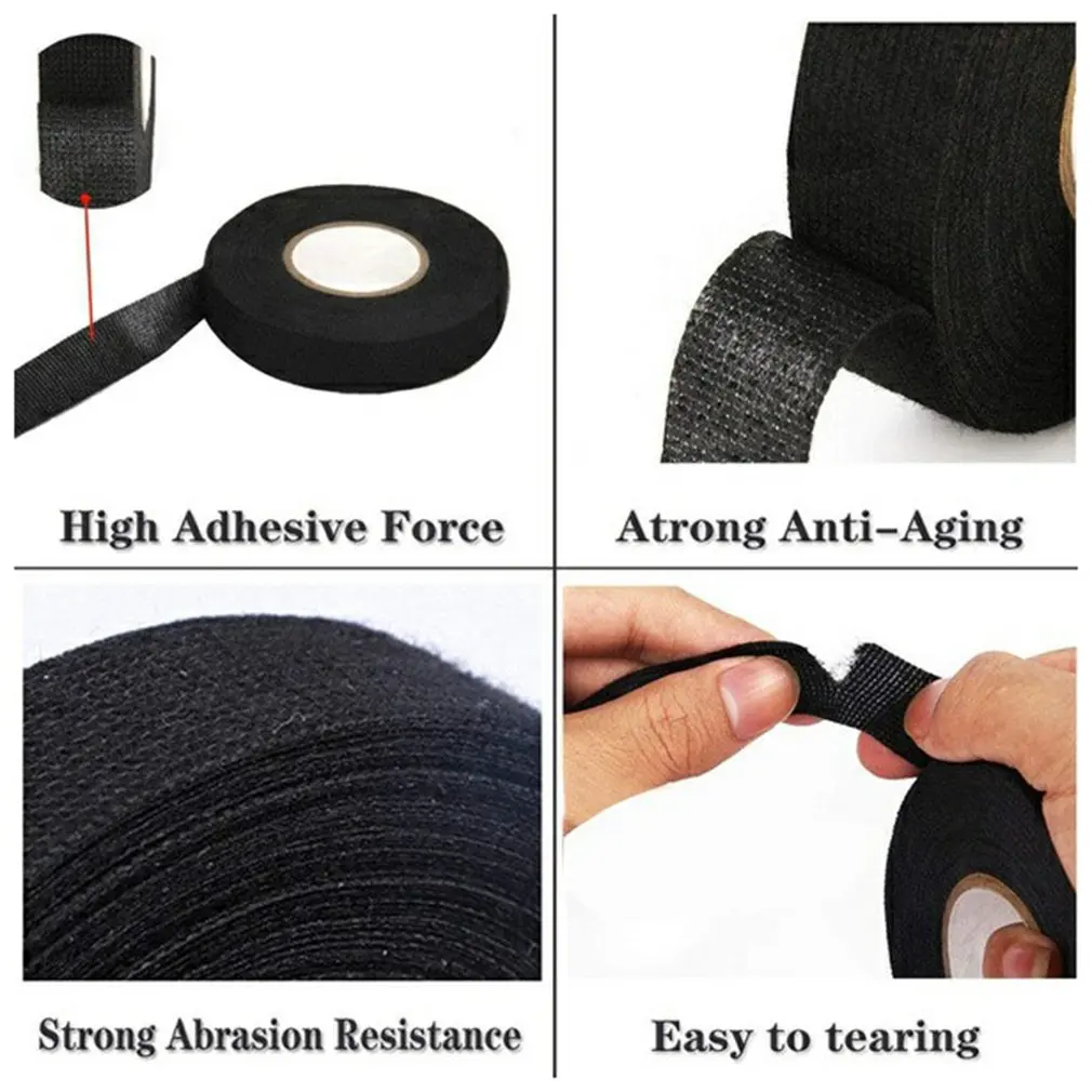 15m Electrical Insulation Tape 9/15/19/25/32 Width Heat-resistant Looms Wiring Harness Tape PET Bundle Flame Retardant Tape
15m Electrical Insulation Tape 9/15/19/25/32 Width Heat-resistant Looms Wiring Harness Tape PET Bundle Flame Retardant Tape