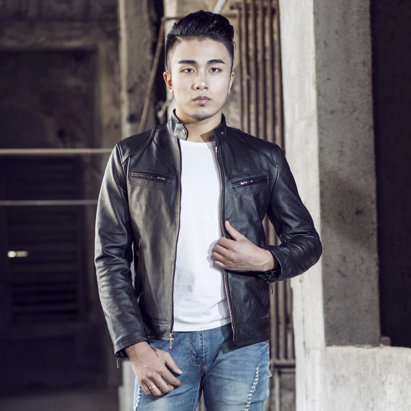 Men's Factory New Spring/Autumn Genuine Leather Jacket Real Natural Soft Cowskin Motorcycle Biker Man Coat Male Jaqueta
Men's Factory New Spring/Autumn Genuine Leather Jacket Real Natural Soft Cowskin Motorcycle Biker Man Coat Male Jaqueta