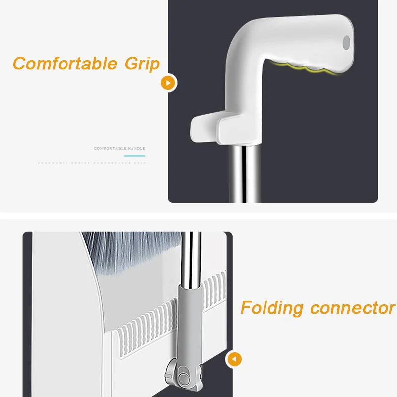 180degree Rotary Broom and Foldable Standing Dustpan Household Floor Cleaning Set REME889
180degree Rotary Broom and Foldable Standing Dustpan Household Floor Cleaning Set REME889