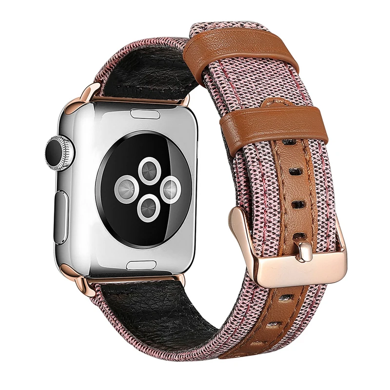 strap for apple watch band 40mm 44mm 38mm 42mm iwatch apple watch 7/6/5/4/3/2 bracelet Fabric Genuine Leather watchband
strap for apple watch band 40mm 44mm 38mm 42mm iwatch apple watch 7/6/5/4/3/2 bracelet Fabric Genuine Leather watchband
