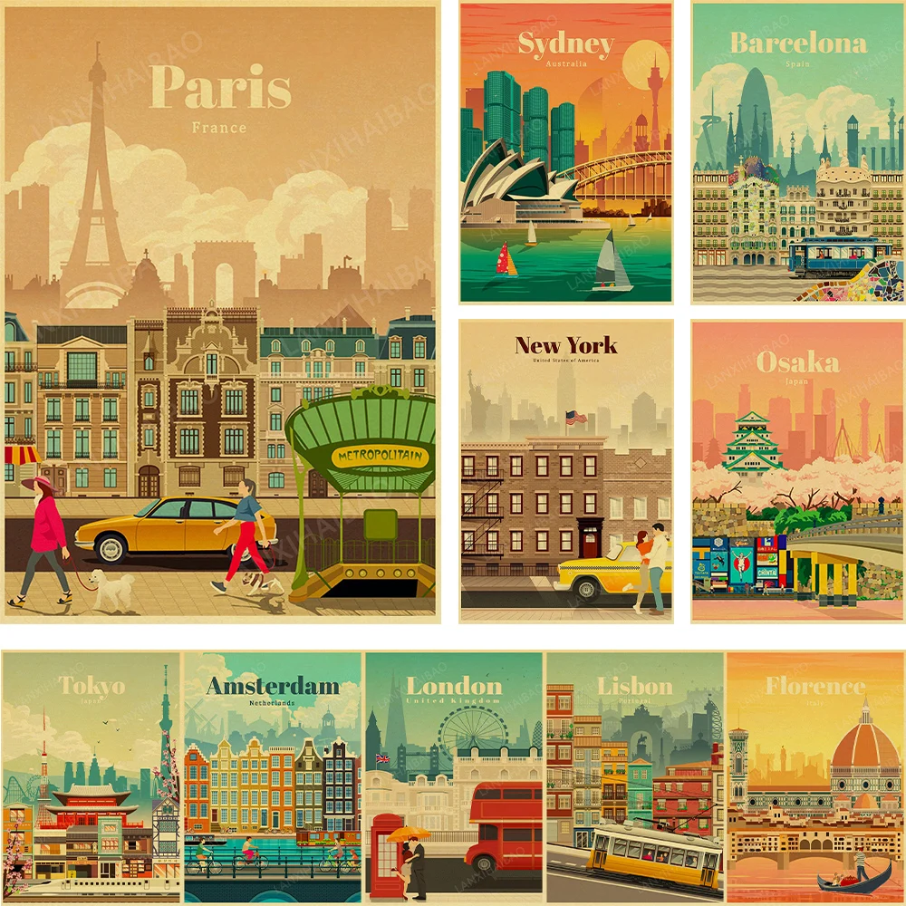 World Travel Minimalist Vintage Posters New York City Poster Kraft Paper Print Wall Art Decoration Picture Home Bar Cafe Decor
World Travel Minimalist Vintage Posters New York City Poster Kraft Paper Print Wall Art Decoration Picture Home Bar Cafe Decor