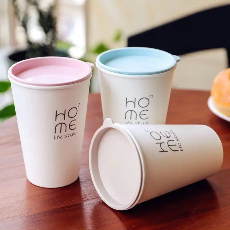 Student Water Cups Home Juice Milk Tea Drink Cups w Lids Drop-resistant Plastic Cups Casual Cups
Student Water Cups Home Juice Milk Tea Drink Cups w Lids Drop-resistant Plastic Cups Casual Cups