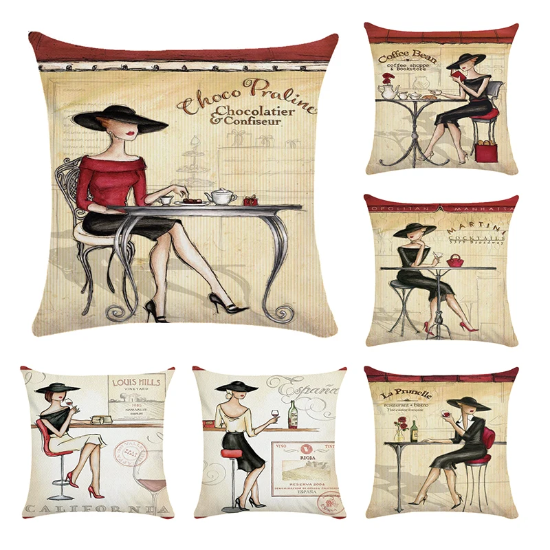 Romantic Coffee Bean Elegant Woman Home Decor Sofa Car Seat Decorative Polyester Cushion Cover Pillow Case Capa Almofada CR111
Romantic Coffee Bean Elegant Woman Home Decor Sofa Car Seat Decorative Polyester Cushion Cover Pillow Case Capa Almofada CR111