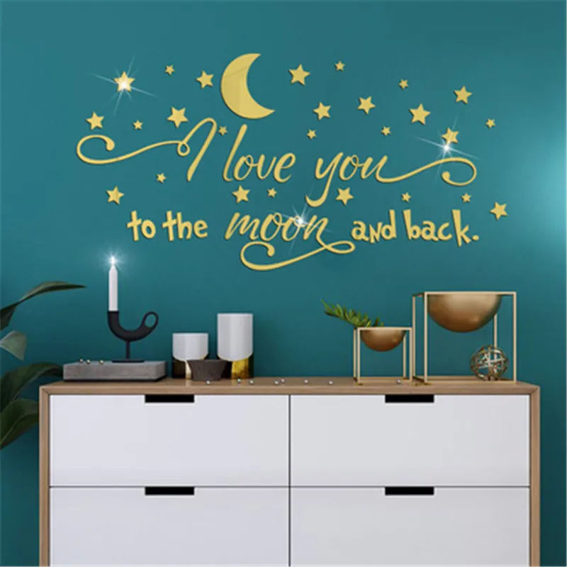 I Love You To The Moon Quotes Mirror Wall Sticker Wedding Room Home Decor Kid Bedroom Acrylic Mirrored Decorative Sticker
I Love You To The Moon Quotes Mirror Wall Sticker Wedding Room Home Decor Kid Bedroom Acrylic Mirrored Decorative Sticker