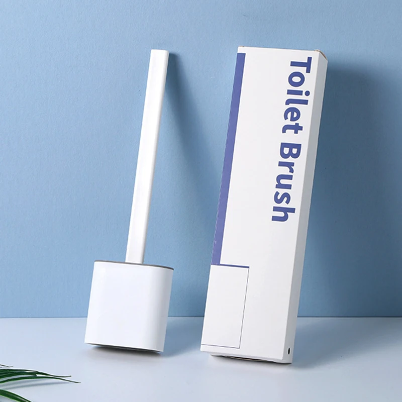 Silicone Toilet Brush Wall Mounted Flat Head Flexible Soft Bristle Brush Stainless Steel Handle Creative Toilet Brush Holders
Silicone Toilet Brush Wall Mounted Flat Head Flexible Soft Bristle Brush Stainless Steel Handle Creative Toilet Brush Holders