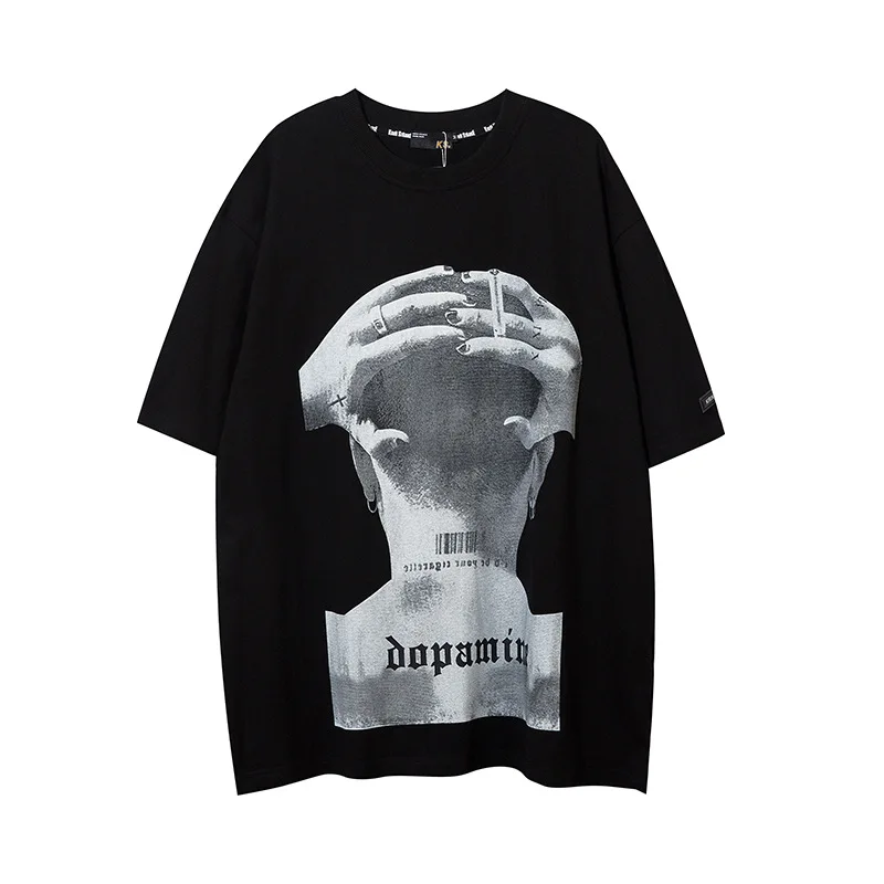 Diablo High Street National Tide Hip-hop Character Print Short-sleeved T-shirt Men's Street Fashion Loose Round Neck Half-sleeve
Diablo High Street National Tide Hip-hop Character Print Short-sleeved T-shirt Men's Street Fashion Loose Round Neck Half-sleeve