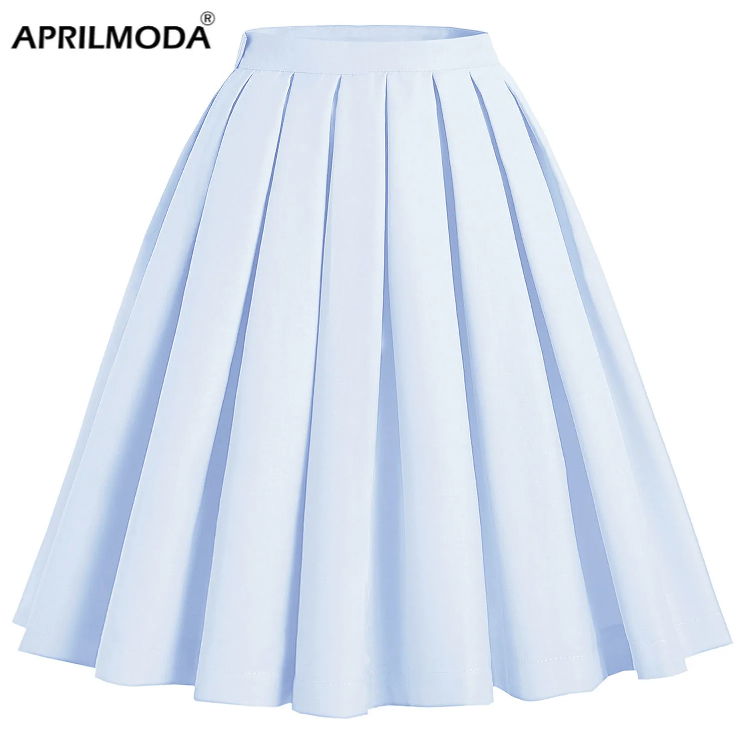 2021 Women Retro Vintage Casual Pleated Skirts Solid Color High Waist Light Blue 50s 60s Rockabilly Office Work Skater For Party
2021 Women Retro Vintage Casual Pleated Skirts Solid Color High Waist Light Blue 50s 60s Rockabilly Office Work Skater For Party