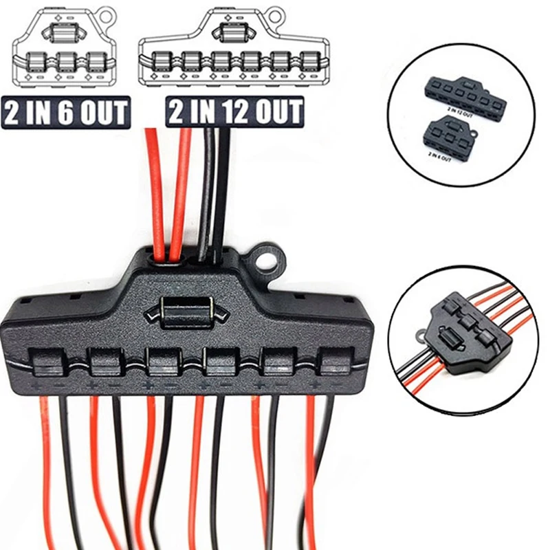 2 IN 6 OUT 2 IN 12 OUT Quick-connect Wire Splitter Upgrade New Home Lighting LED Strip Press Clasp
2 IN 6 OUT 2 IN 12 OUT Quick-connect Wire Splitter Upgrade New Home Lighting LED Strip Press Clasp