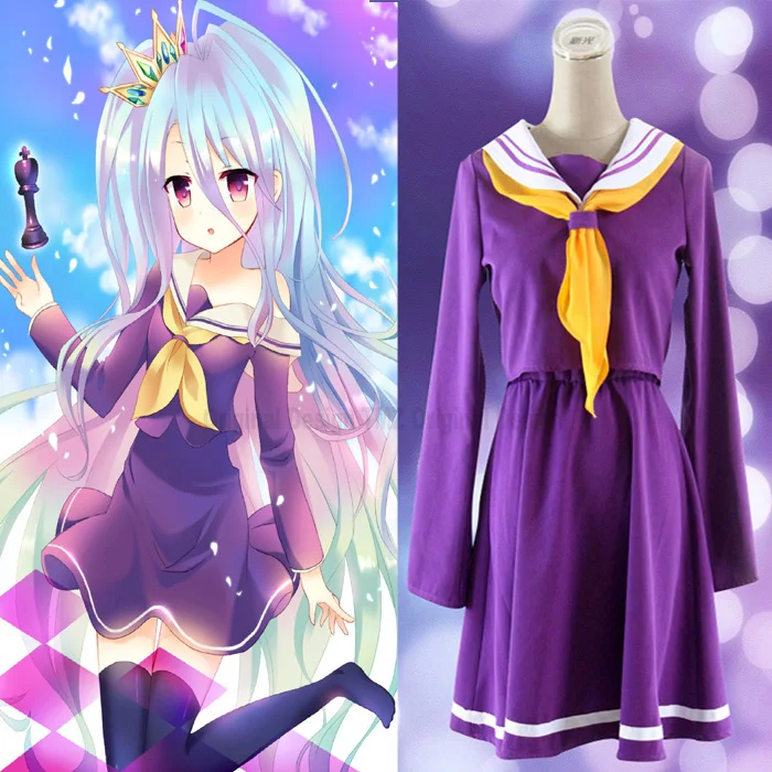 Cosplay Costume No Game No Life Shiro Emboitement Heroine Purple Sailor Suit (top+ skirt+ Bow tie+ shoulder tape+ oversleeve)
Cosplay Costume No Game No Life Shiro Emboitement Heroine Purple Sailor Suit (top+ skirt+ Bow tie+ shoulder tape+ oversleeve)