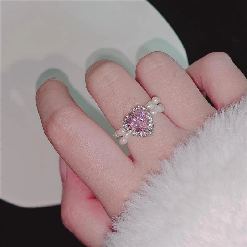 MENGJIQIAO Wholesale Elegant Elastic Beads Rings For Women Girls Fashion Pink Heart Finger Knuckle Rings Fashion Jewelry Gifts
MENGJIQIAO Wholesale Elegant Elastic Beads Rings For Women Girls Fashion Pink Heart Finger Knuckle Rings Fashion Jewelry Gifts