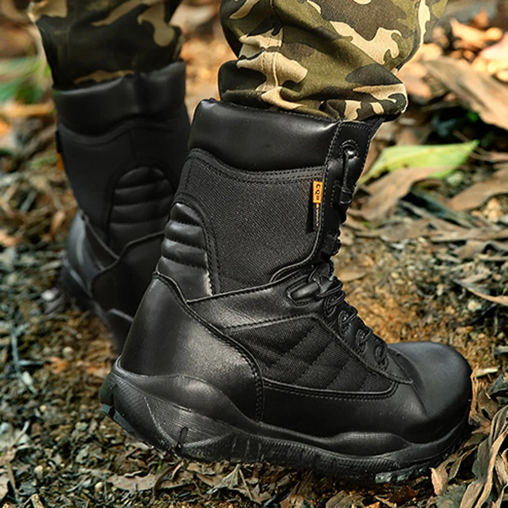 SAGACE Men's warm thick bottom thick fashion non-slip outdoor hiking boots leather men's high wear-resistant desert boots
SAGACE Men's warm thick bottom thick fashion non-slip outdoor hiking boots leather men's high wear-resistant desert boots