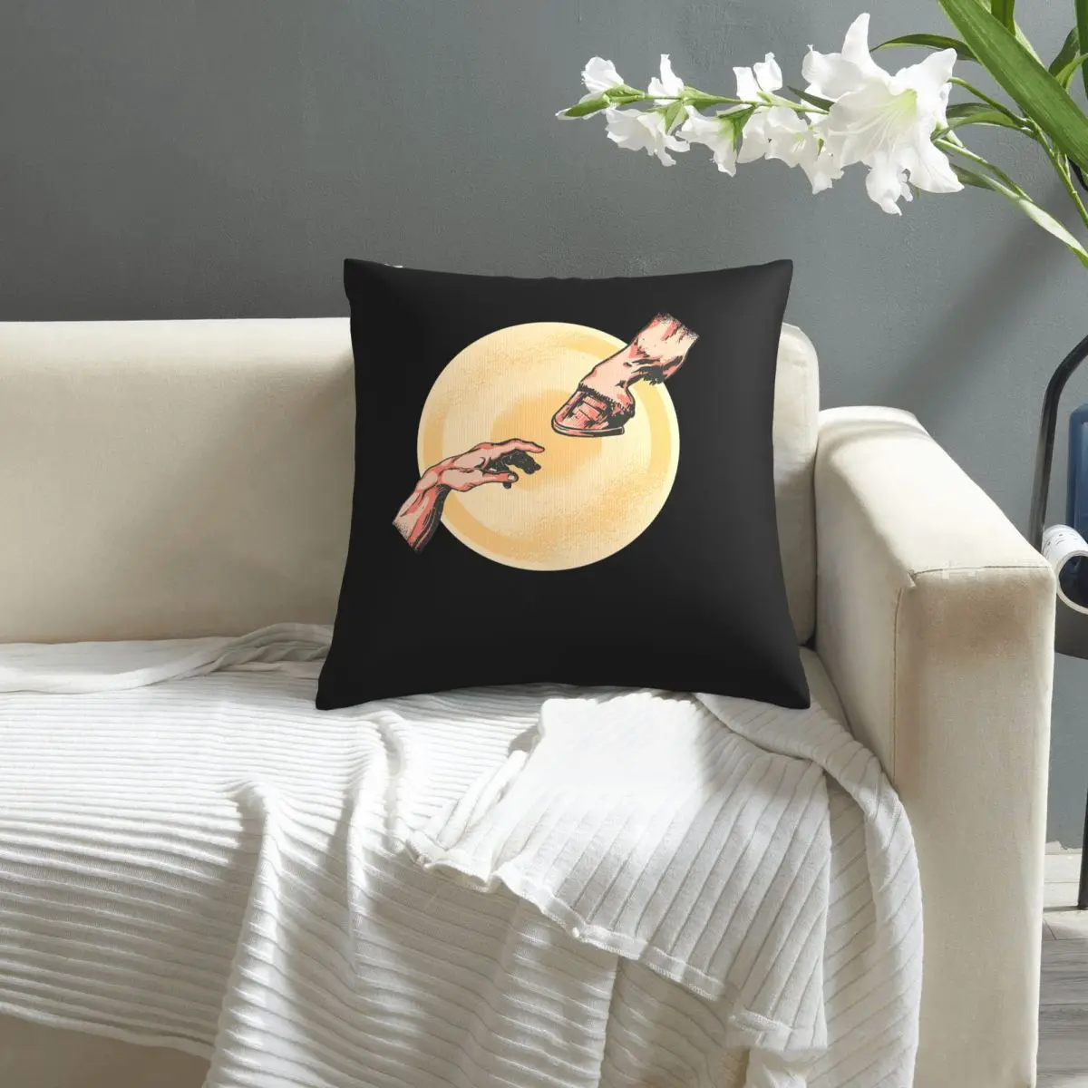 Horse Man Creation Moment Touching Hand And Hoof pillowcase printed cushion cover sofa waist pillow pillow cover
Horse Man Creation Moment Touching Hand And Hoof pillowcase printed cushion cover sofa waist pillow pillow cover