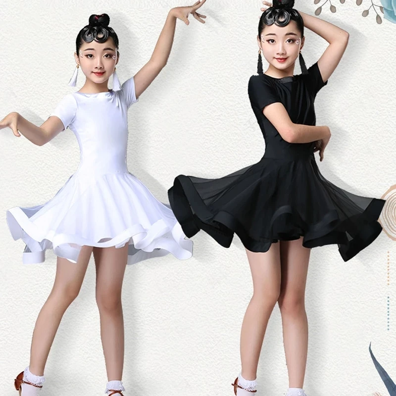2023 Girl Latin Dance Dress Ballroom Salsa Dress Rumba Competition Dancewear Children Tango Costumes Wear Clothes Short Sleeve
2023 Girl Latin Dance Dress Ballroom Salsa Dress Rumba Competition Dancewear Children Tango Costumes Wear Clothes Short Sleeve