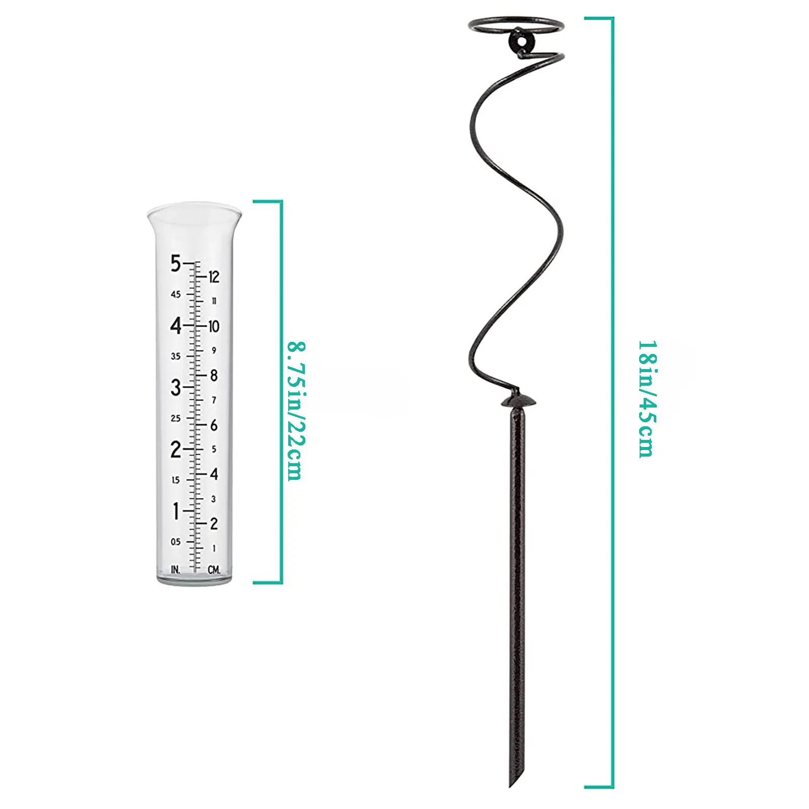 Metal Frame Rain Gauge With Detachable Spiral Shape And Ground Insert Rain Gauge Measurement Tool Water Ground Garden Rain Gauge
Metal Frame Rain Gauge With Detachable Spiral Shape And Ground Insert Rain Gauge Measurement Tool Water Ground Garden Rain Gauge