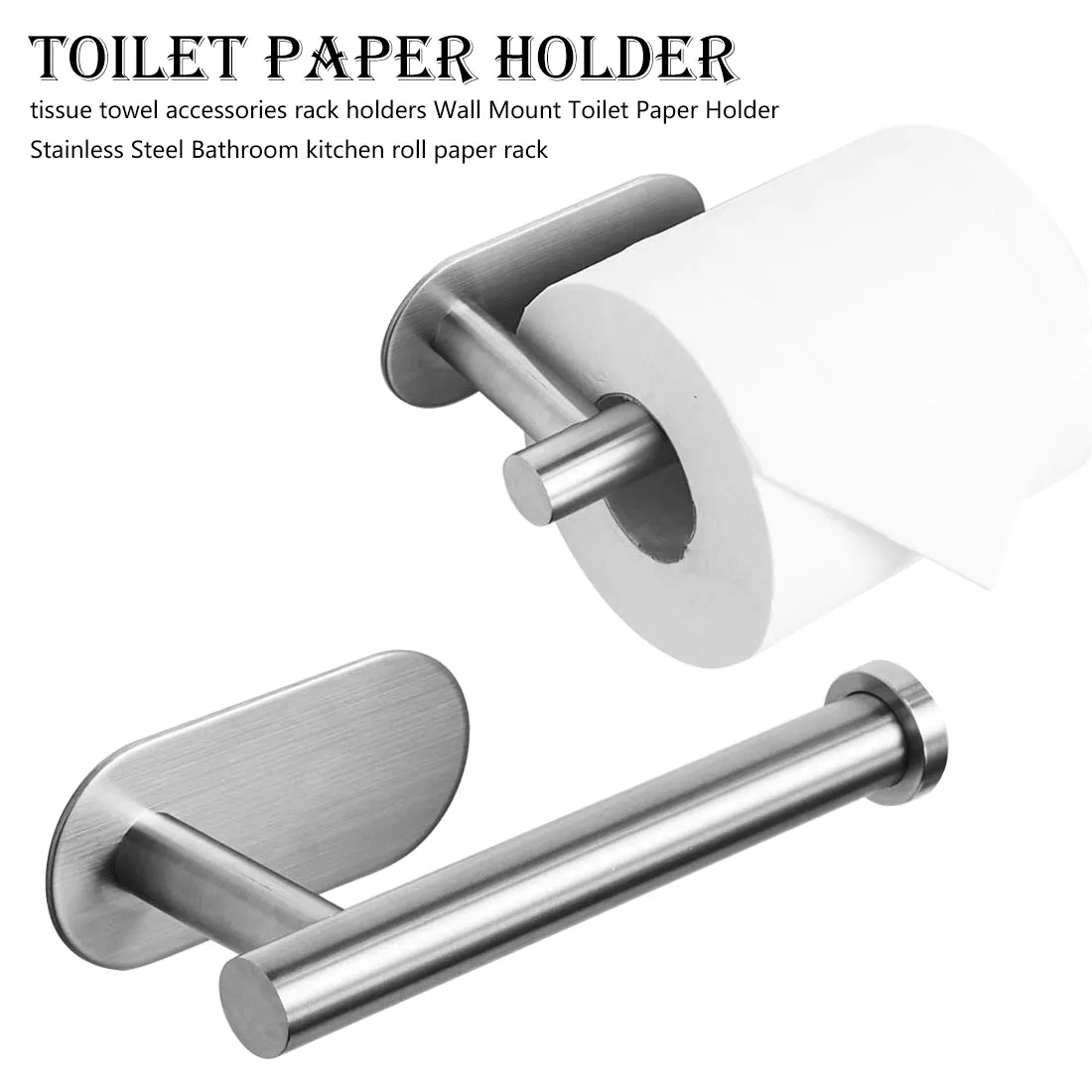 Stainless Steel Toilet Roll Paper Holder Towel Storage Rack for Kitchen Bathroom Tissue Paper Holders Hanging Shelf Accessories
Stainless Steel Toilet Roll Paper Holder Towel Storage Rack for Kitchen Bathroom Tissue Paper Holders Hanging Shelf Accessories