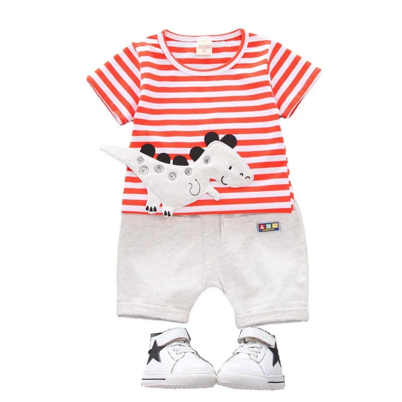 New Summer Baby Girls Cotton Clothes Children Cartoon T-Shirt Shorts 2Pcs/Set Toddler Casual Boy Clothing Kid Striped Sportswear
New Summer Baby Girls Cotton Clothes Children Cartoon T-Shirt Shorts 2Pcs/Set Toddler Casual Boy Clothing Kid Striped Sportswear