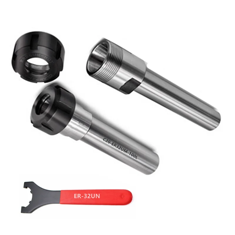 1Ps CNC Lathe Router ER32UM Straight Shank Extend 100mm-150mm-200mm Spindle Dia C25mm/C32mm +1P Wrench
1Ps CNC Lathe Router ER32UM Straight Shank Extend 100mm-150mm-200mm Spindle Dia C25mm/C32mm +1P Wrench