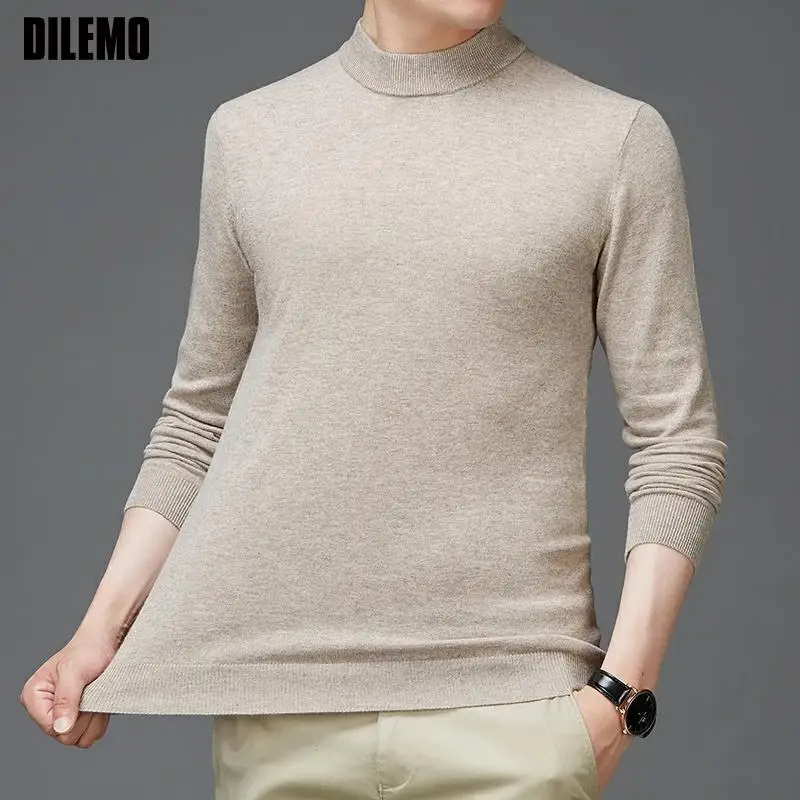 100% Wool High End Fashion Brand Knit Pullover Warm Men Half Turtle Neck Sweater Casual Jumper Korean Autum Winter Mens Clothes
100% Wool High End Fashion Brand Knit Pullover Warm Men Half Turtle Neck Sweater Casual Jumper Korean Autum Winter Mens Clothes