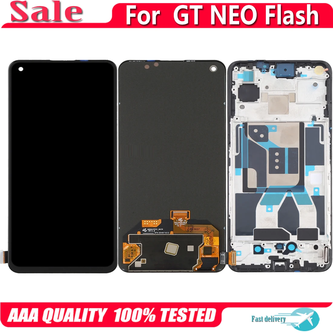 6.43" Original AMOLED For OPPO Realme GT NEO Flash Edition RMX3350 LCD Display Touch Screen Replacement Digitizer Assembly
6.43" Original AMOLED For OPPO Realme GT NEO Flash Edition RMX3350 LCD Display Touch Screen Replacement Digitizer Assembly