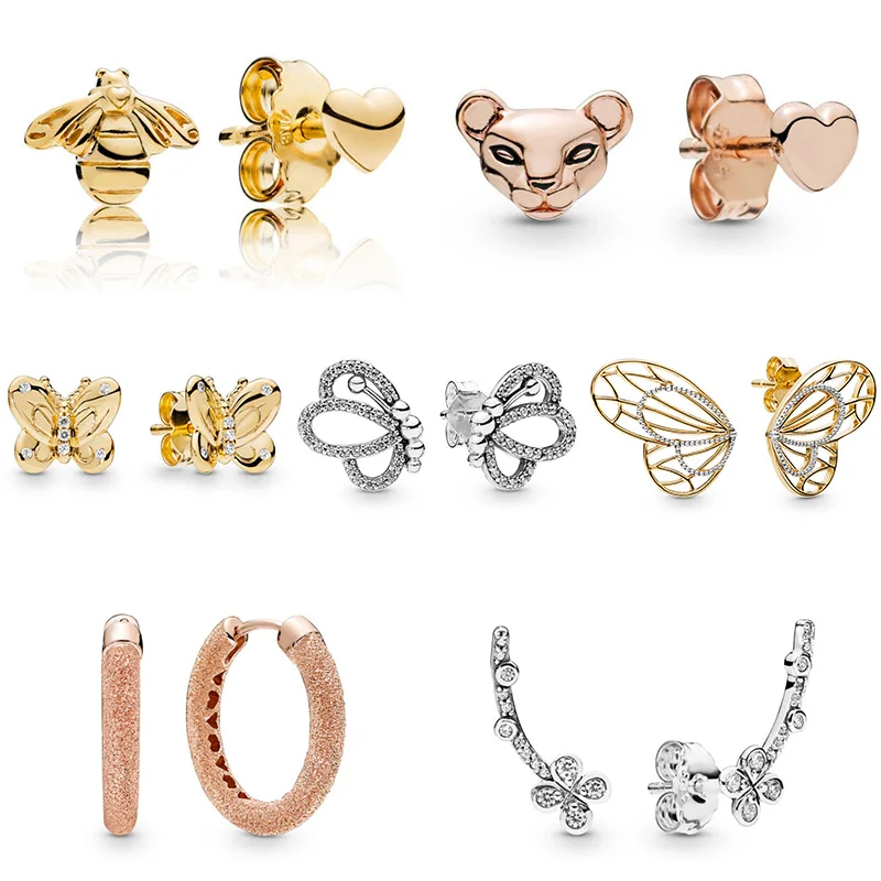 DoDoFly Ear Studs Vintage Allure Radiant Butterfly Plum Flower Bee Lion Crystal High Quality Earring With Women Wedding Jewelry
DoDoFly Ear Studs Vintage Allure Radiant Butterfly Plum Flower Bee Lion Crystal High Quality Earring With Women Wedding Jewelry