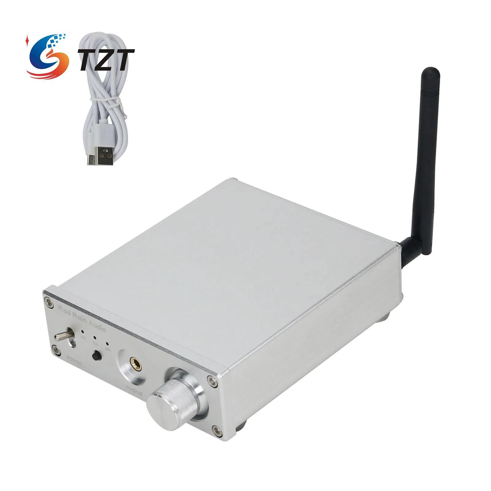 TZT CSR8675 Bluetooth 5.0 Receiver ES9038 HiFi DAC Assembled w/ Power Cord For APTX-HD LDAC (Silver)
TZT CSR8675 Bluetooth 5.0 Receiver ES9038 HiFi DAC Assembled w/ Power Cord For APTX-HD LDAC (Silver)