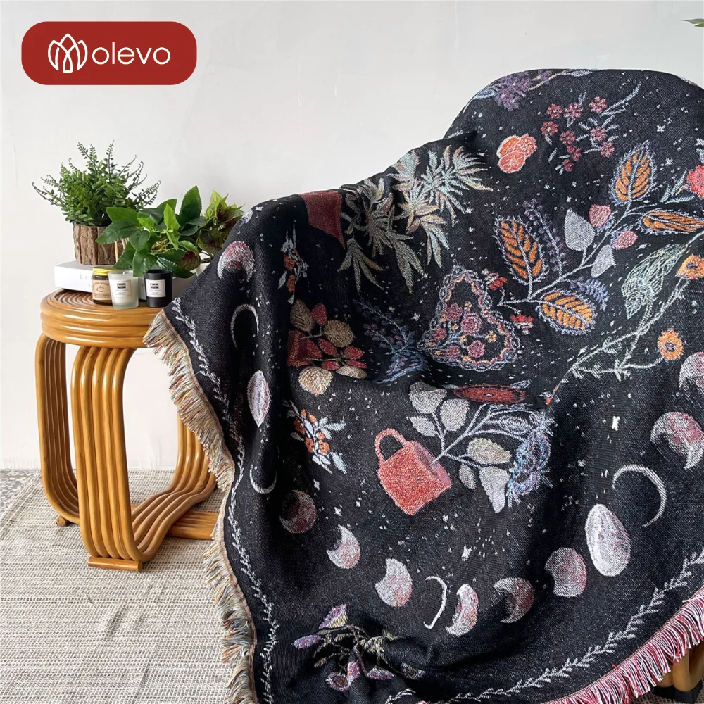 Night Moon Plants Blanket Children's Bedspread on the Bed Bohemian Tassel Blankets Winter Throw Beds Decorative Double Sofa Home
Night Moon Plants Blanket Children's Bedspread on the Bed Bohemian Tassel Blankets Winter Throw Beds Decorative Double Sofa Home