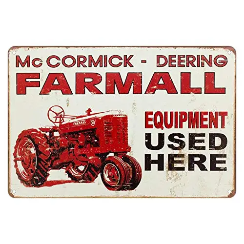 Metal Signs Wall Decor Tin Sign Bar Vintage Retro Farmall Users here Tractor Farm Home Garage 8 x 12 inches
Metal Signs Wall Decor Tin Sign Bar Vintage Retro Farmall Users here Tractor Farm Home Garage 8 x 12 inches