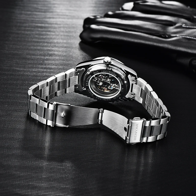 2020 new BENYAR DESIGN fashion brand men's watches stainless steel waterproof automatic mechanical men wrist watch reloj hombre
2020 new BENYAR DESIGN fashion brand men's watches stainless steel waterproof automatic mechanical men wrist watch reloj hombre