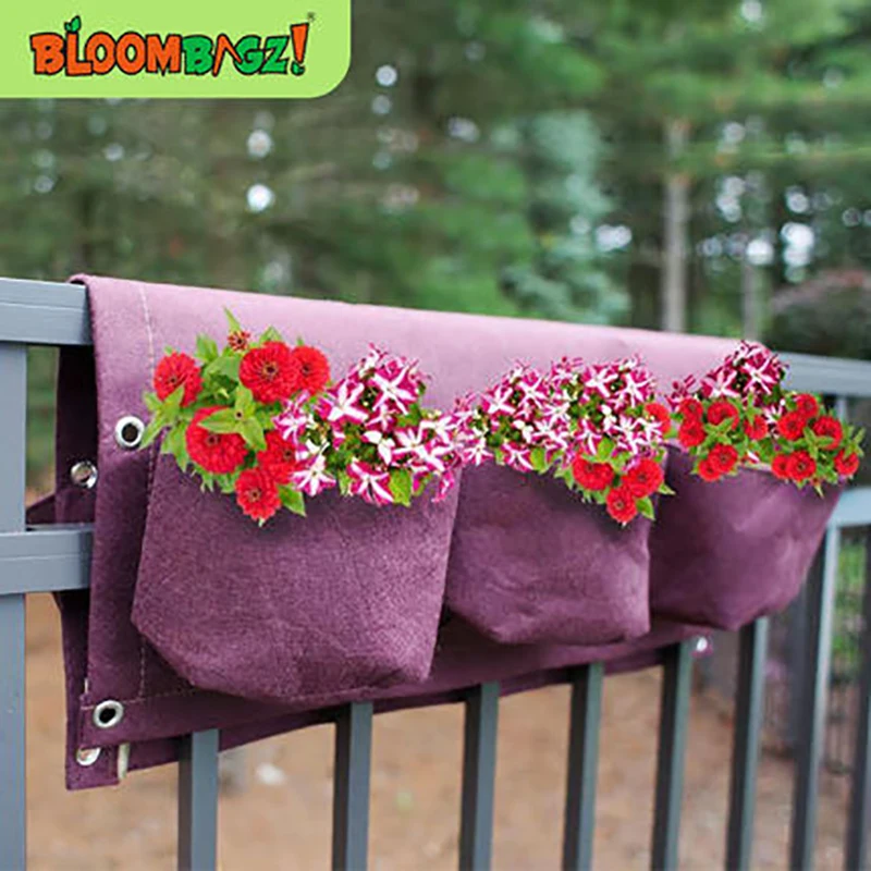 3 Gallon 6-Pocket Hanging Wall Planting Bag Vertical Plant Pots Container for Balcony Railings Garden Fence-Double Sided
3 Gallon 6-Pocket Hanging Wall Planting Bag Vertical Plant Pots Container for Balcony Railings Garden Fence-Double Sided